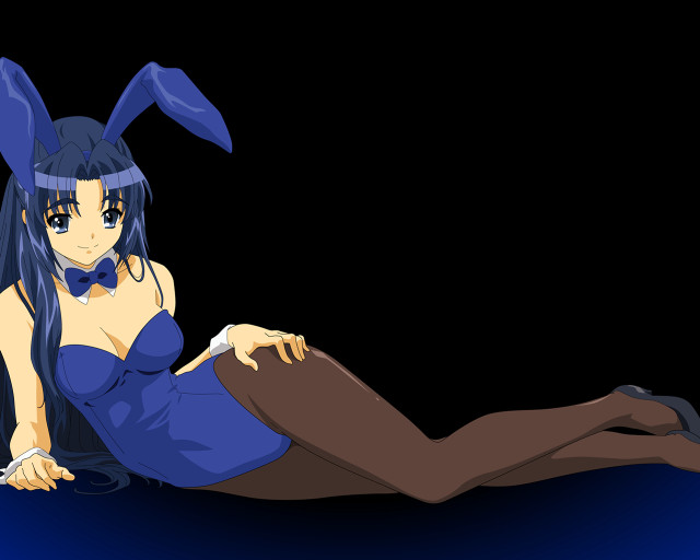 Bunny ears anime legs crossed free wallpaper - medium preview image