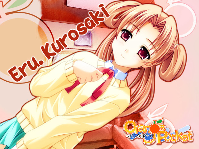 Girl longhair yellowshirt redbowtie pinkbg free wallpaper - medium preview image