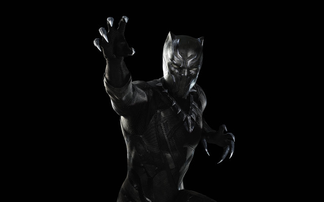 Black panther dark hands up free wallpaper - medium preview image