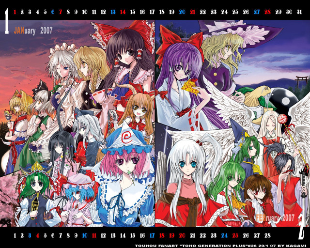 Sunset anime girls manga #1999 free wallpaper for desktop - medium preview image