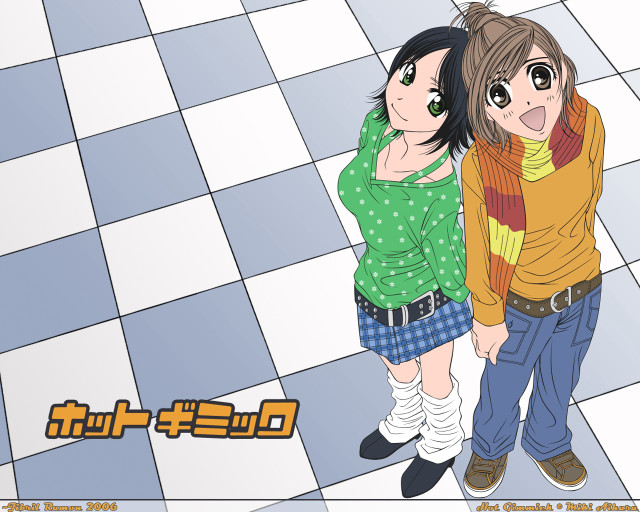 Checkered manga argyle girls belt free wallpaper - medium preview image