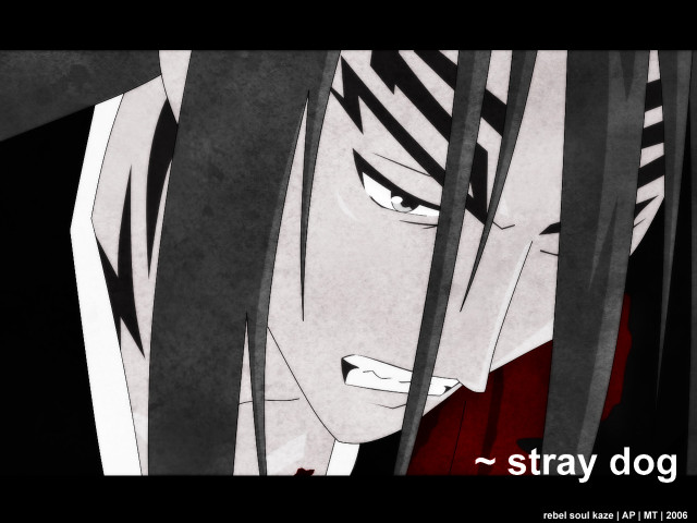 Man longhair redshirt blackbg anime free wallpaper - medium preview image