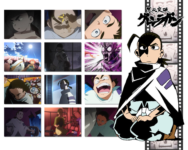 Anime collage swords jigsaw official free wallpaper - medium preview image