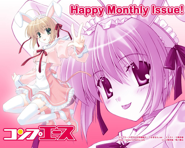 Pink haired girl cat ears #3 free wallpaper - medium preview image
