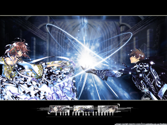 Anime couple holdinghands light shining free wallpaper - medium preview image
