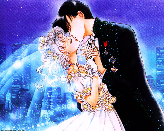 Couple kissing cityskyline stars fireworks free wallpaper - medium preview image