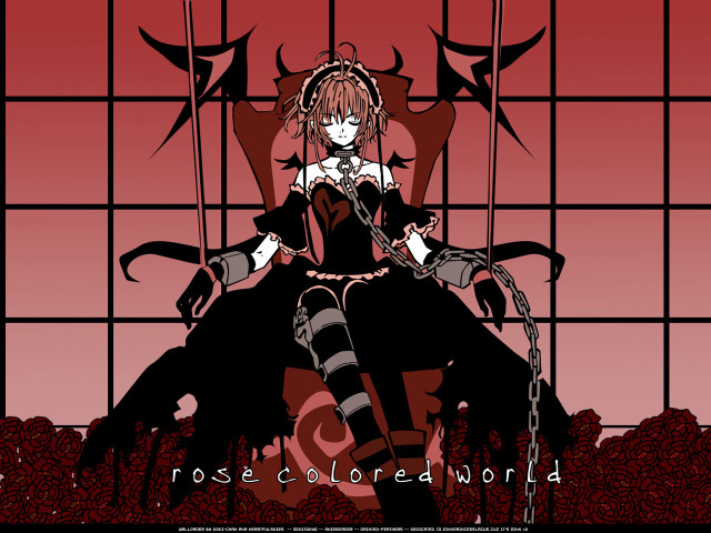 Alice prin gothic roses chain free wallpaper - medium preview image