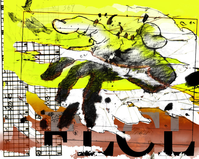Yellow abstract illustration power lines free wallpaper - medium preview image