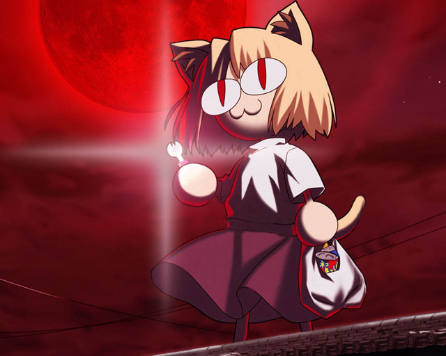 Aya goda cat moon torii free wallpaper - medium preview image