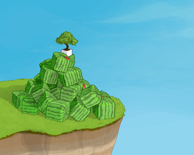 Cartoon tree hill plant pokemon free wallpaper - medium preview image