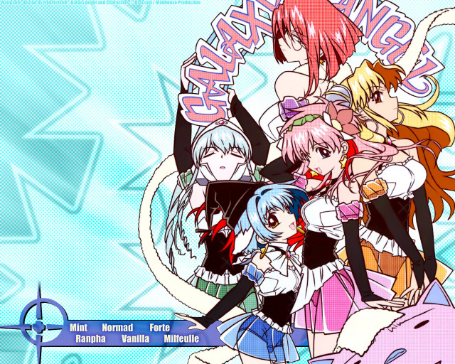 Anime girls star background cat free wallpaper - medium preview image