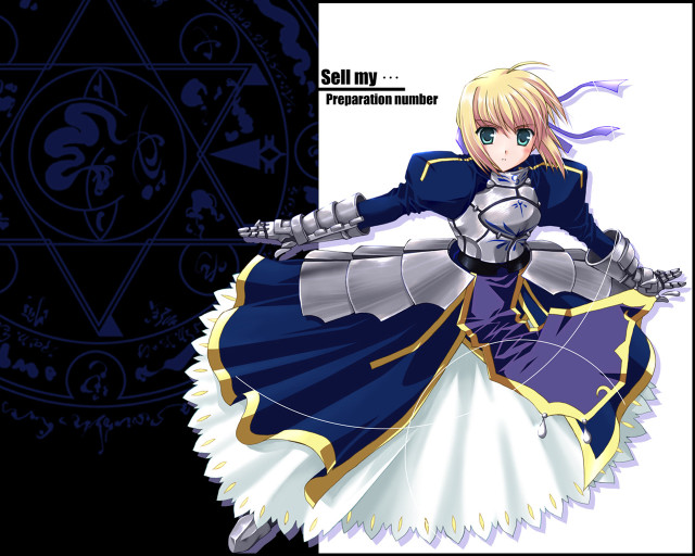 Alice prin blue dress sword free wallpaper - medium preview image