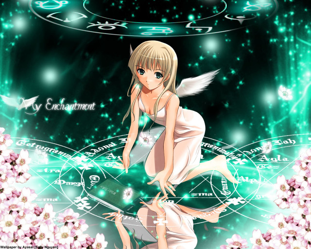 Angel dress flower music wings free wallpaper - medium preview image