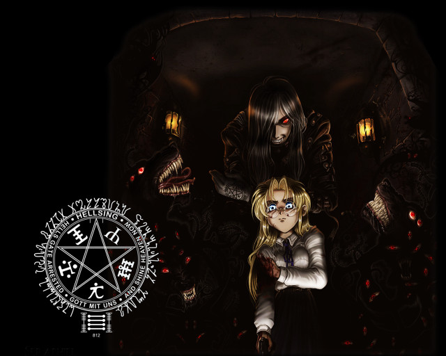 Couple pentagram gothic eldritch aliceprin free wallpaper - medium preview image