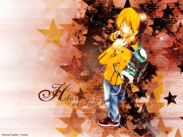Cartoon boy star background autumn free wallpaper - medium preview image
