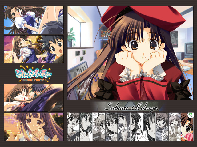 Long haired girl red hat free wallpaper - medium preview image