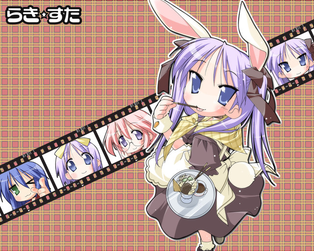Bunny girl camera mosaic kyoto free wallpaper - medium preview image