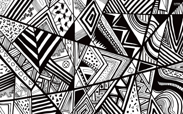 Abstract geometric bridge train girls free wallpaper - medium preview image