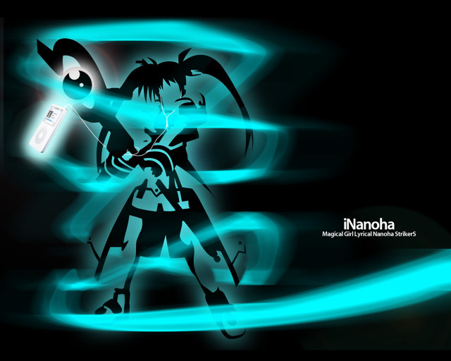 Cartoon light saber neon blue free wallpaper - medium preview image