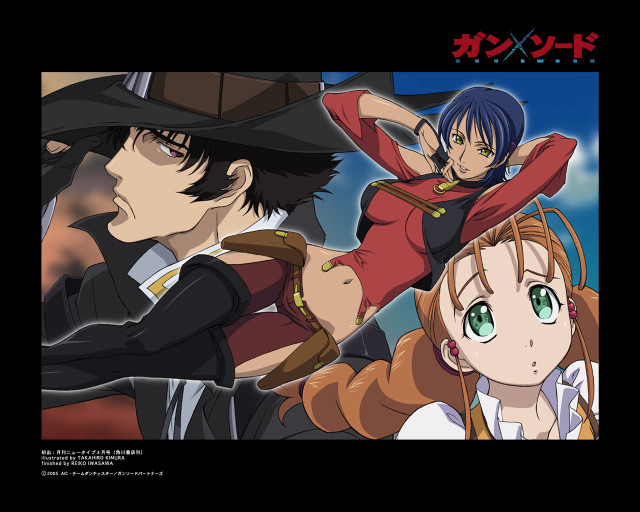 Anime characters hats costumes gun free wallpaper - medium preview image