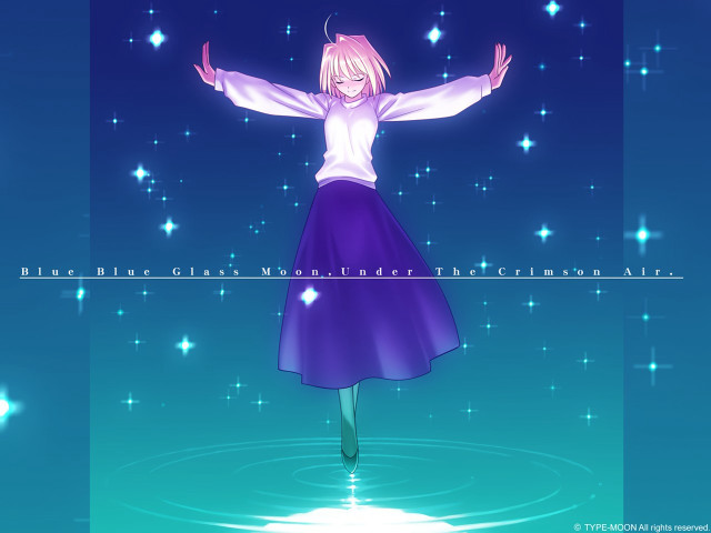 Girl purple dress standing water free wallpaper for desktop - medium preview image