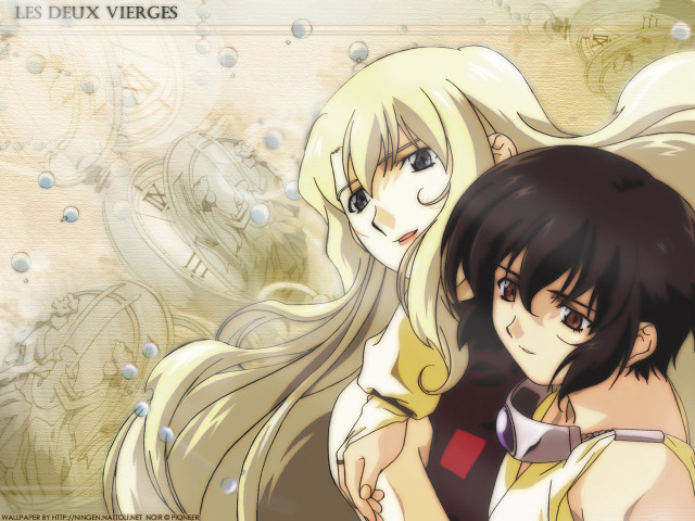 Anime blonde blackhair longhair mangadrawing free wallpaper - medium preview image