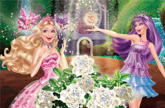 Barbie garden fantasy ceremonial dolls free wallpaper - medium preview image