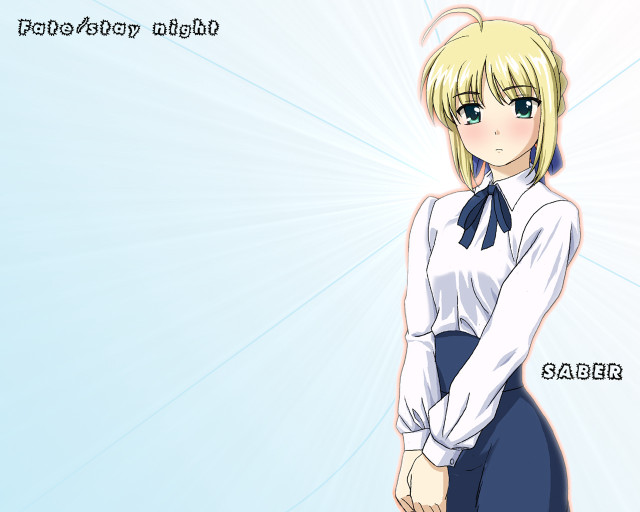 Anime girl blonde hair blue #18 free wallpaper - medium preview image