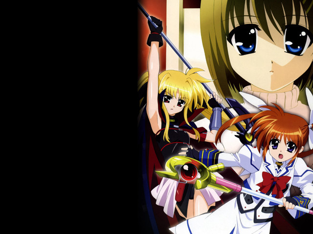 Anime girls swords demon rayonism free wallpaper - medium preview image