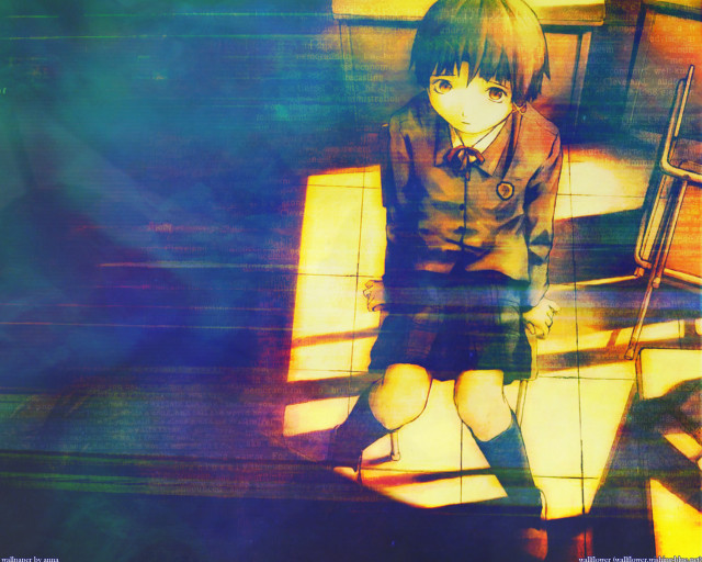 Girl bench room window hologram free wallpaper - medium preview image