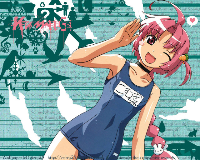 Pink hair girl graffiti cityscape free wallpaper - medium preview image