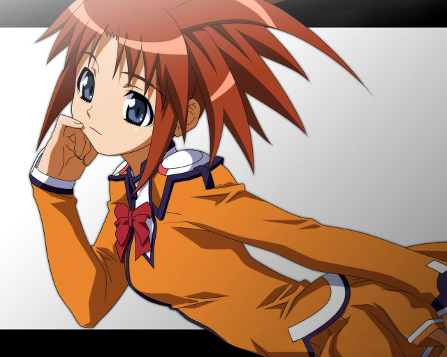 Eizan kikukawa red hair blue #2 free wallpaper - medium preview image
