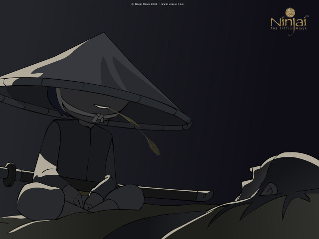 Cartoon person bed hat knife free wallpaper - medium preview image