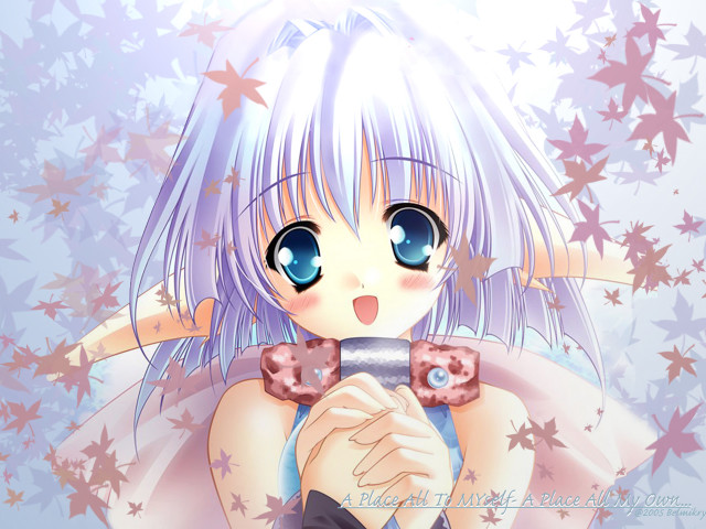 Girl blue eyes holding camera free wallpaper - medium preview image