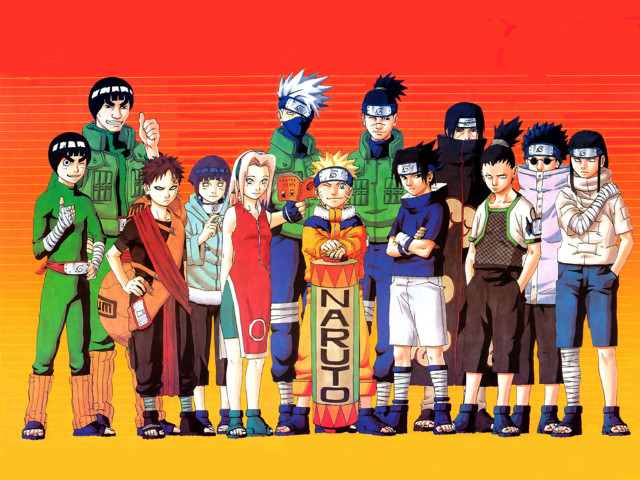 Group people red yellow background free wallpaper - medium preview image