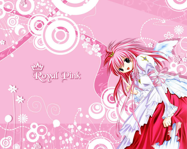 Pink girl with angel wings free wallpaper - medium preview image
