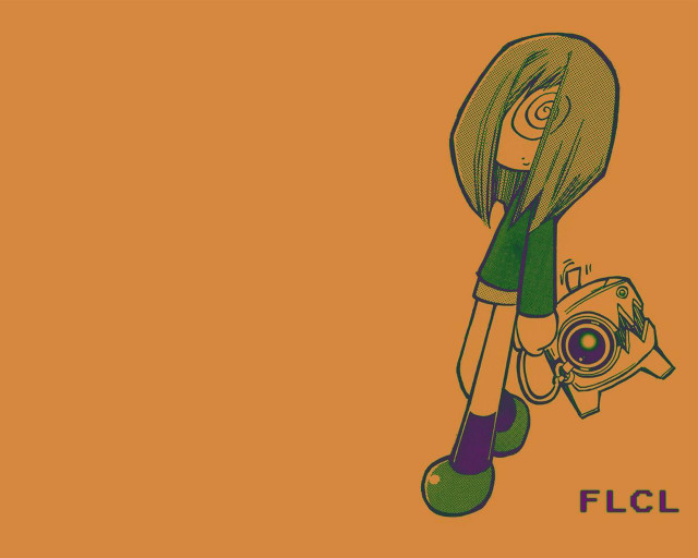 Girl camera orange flashfluxus flickr free wallpaper - medium preview image