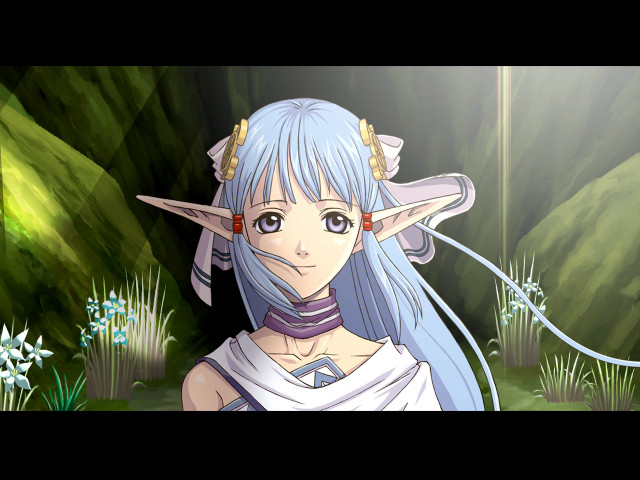 Anime blue hair horns rpg free wallpaper - medium preview image