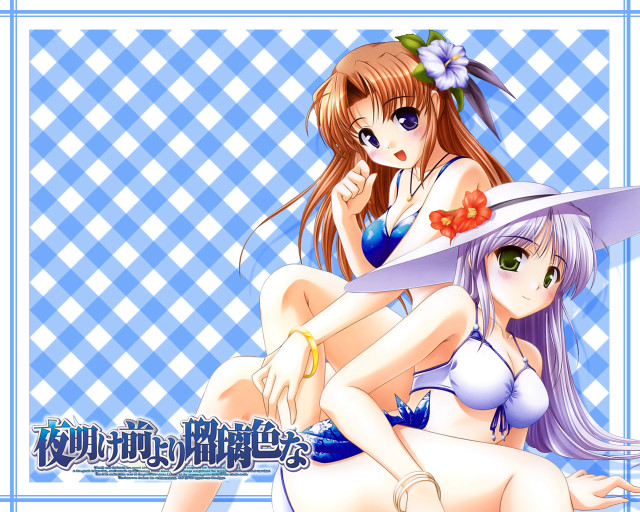 Long hair anime girls summer free wallpaper - medium preview image