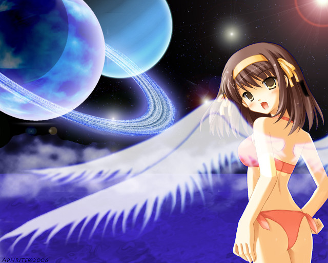 Alice prin girl bikini space free wallpaper - medium preview image