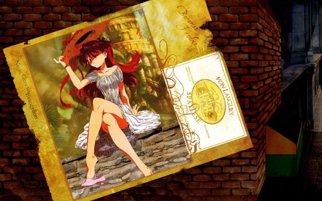 Girl hat long hair brick free wallpaper - medium preview image