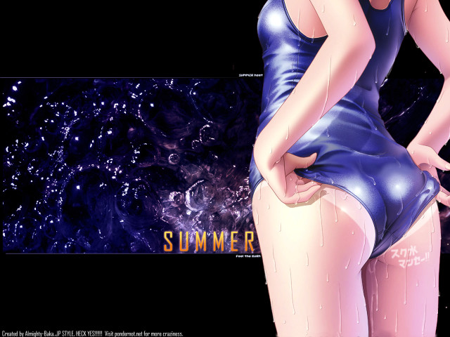 Woman blue dress water splash free wallpaper for desktop - medium preview image