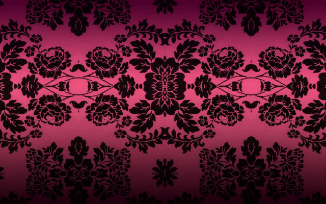Black pink floral wallpaper design free wallpaper - medium preview image