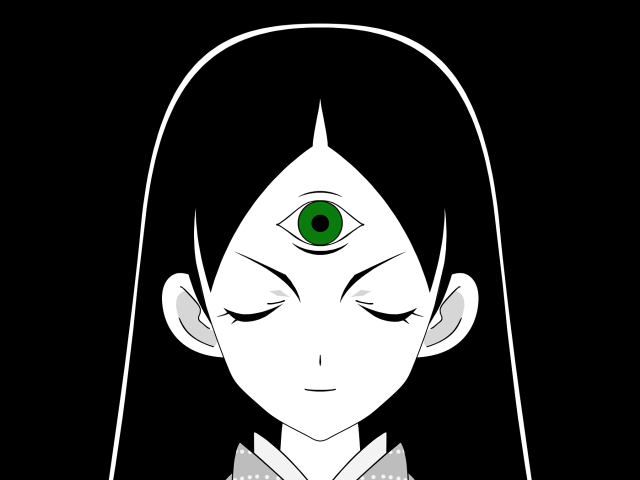 Alice prin green eyes surrealist free wallpaper - medium preview image