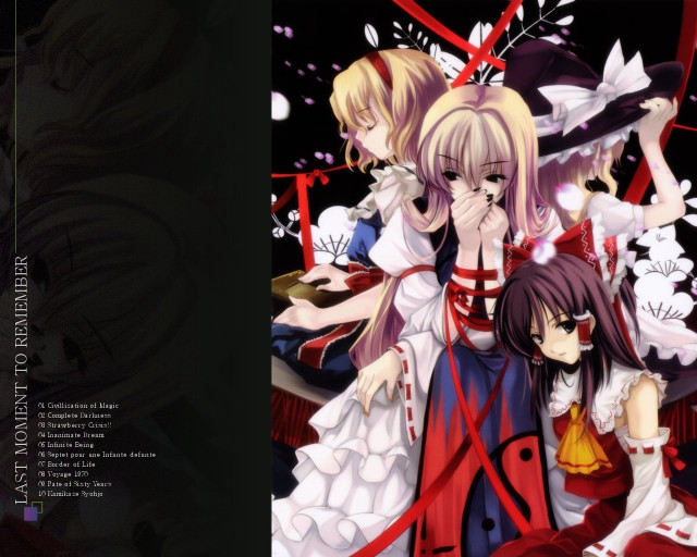 Anime girls gothic red ribbon free wallpaper - medium preview image