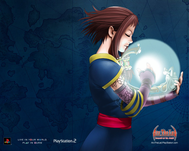 Cartoon character crystalball map blue free wallpaper - medium preview image
