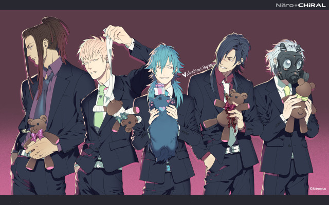 People holding teddy bears suits free wallpaper - medium preview image