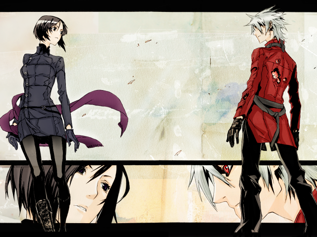 Anime gothic characters colorful background free wallpaper - medium preview image