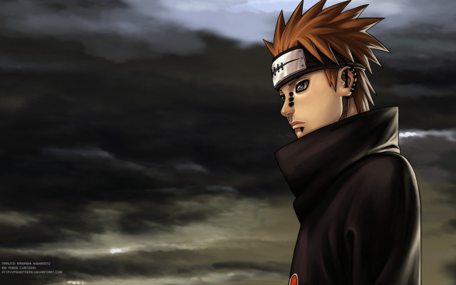 Mohawk man cloudy sky red free wallpaper - medium preview image