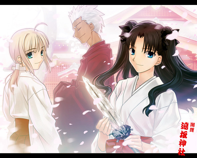 Anime swords winter battle fate free wallpaper - medium preview image